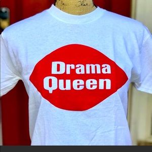 Kids “Drama Queen” New White Tshirt in size small.